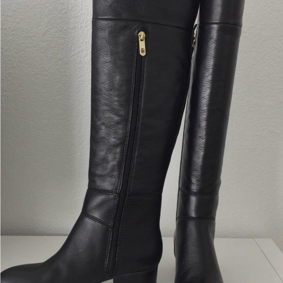 Leather Tommy Hilfiger over  the knee boots. Excellent condition size 8. - Picture 3 of 10